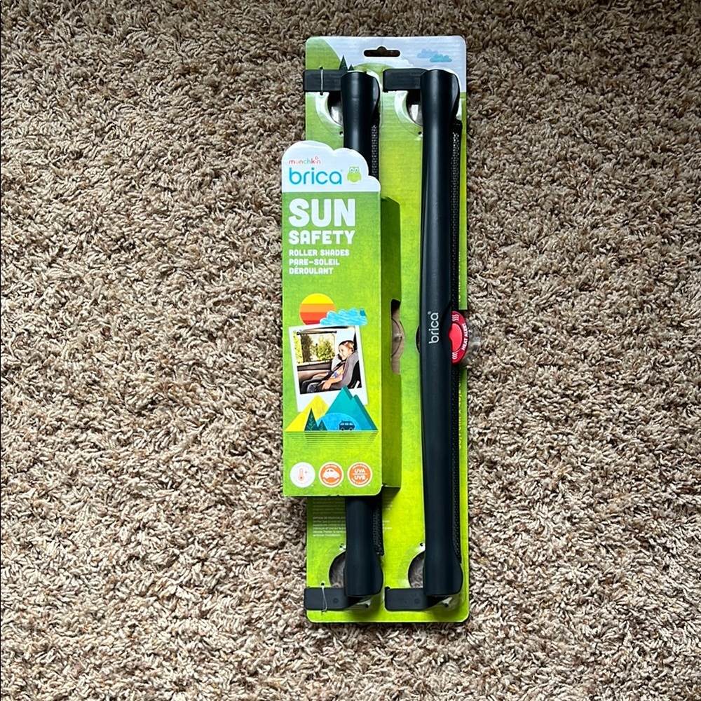 Brica Sun Safety Roller Shades - Black